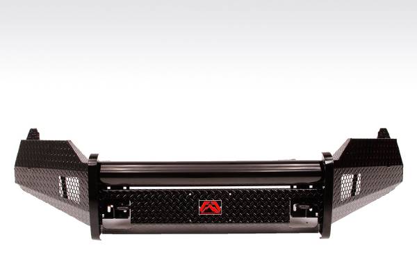 Fab Fours Bumpers & Off-Road Armor | 1350 Offroad - Fab Fours Black Steel Front Bumper, Black Powder Coat, without Grill Guard, with Tow Hooks - DR13-K2961-1 - Image 1