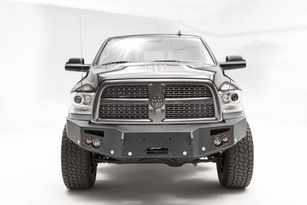 Fab Fours Bumpers & Off-Road Armor | 1350 Offroad - Fab Fours Premium Winch Front Bumper, Black Powder Coat, with No Guard - DR16-C4051-1 - Image 1