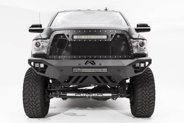 Fab Fours Bumpers & Off-Road Armor | 1350 Offroad - Fab Fours Vengeance Front Bumper, Bare Steel, Sensor Bumper, No Guard - DR16-V4051-B - Image 1