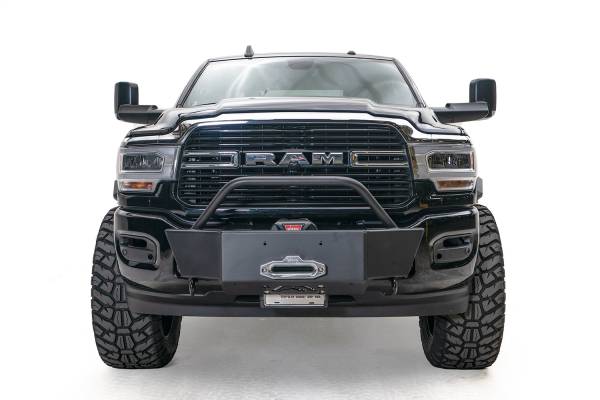 Fab Fours Bumpers & Off-Road Armor | 1350 Offroad - Fab Fours Large Frame Winch Mount, 2 Stage Matte Black Powder Coated - DR19-N4460-1 - Image 1