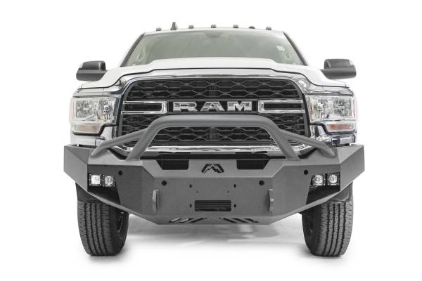 Fab Fours Bumpers & Off-Road Armor | 1350 Offroad - Fab Fours Premium Winch Front Bumper, with Pre-Runner Guard Bare - DR19-A4452-B - Image 1