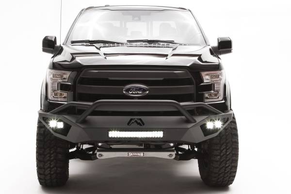 Fab Fours Bumpers & Off-Road Armor | 1350 Offroad - Fab Fours Vengeance Front Bumper, Black Powder Coat, Pre-Runner - FF15-D3252-1 - Image 1