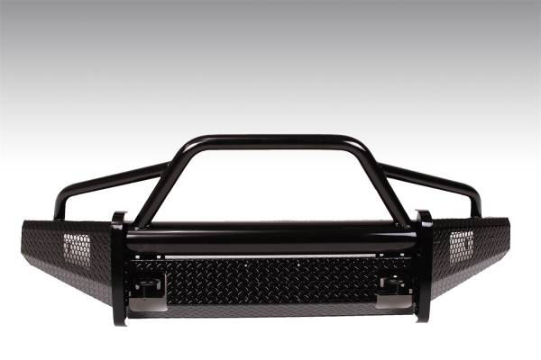 Fab Fours Bumpers & Off-Road Armor | 1350 Offroad - Fab Fours Black Steel Front Bumper, Black Powder Coat, with Pre-Runner Grill Guard & Tow Hooks - FF15-K3252-1 - Image 1