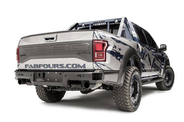 Fab Fours Bumpers & Off-Road Armor | 1350 Offroad - Fab Fours Premium Rear Sensor Bumper, Bare Steel - FF17-W4351-B - Image 1