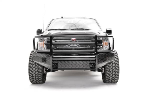Fab Fours Bumpers & Off-Road Armor | 1350 Offroad - Fab Fours Black Steel Front Bumper, Black Powder Coat, with Full Guard - FF18-K4560-1 - Image 1