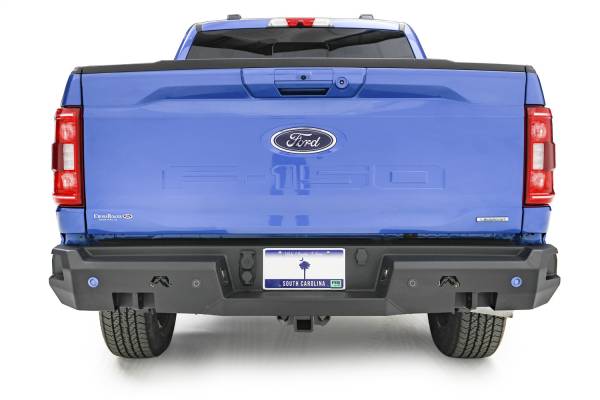 Fab Fours Bumpers & Off-Road Armor | 1350 Offroad - Fab Fours Premium Rear Bumper, Bare Steel, with Pre-Drilled Sensor Holes - FF21-W5051-B - Image 1