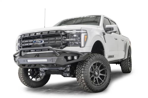 Fab Fours Bumpers & Off-Road Armor | 1350 Offroad - Fab Fours Vengeance Front Bumper, Bare Steel, with Pre-Runner Guard - FF24-D6552-B - Image 1