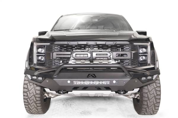 Fab Fours Bumpers & Off-Road Armor | 1350 Offroad - Fab Fours Vengeance Front Bumper, Black Powder Coat, with Pre Runner Guard - FR21-D5352-1 - Image 1