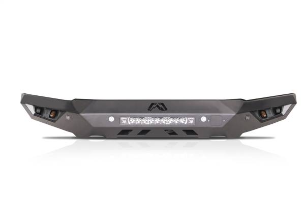 Fab Fours Bumpers & Off-Road Armor | 1350 Offroad - Fab Fours Vengeance Front Bumper, with No Guard: Plate Steel, Matte Black - FR24-D6651-1 - Image 1