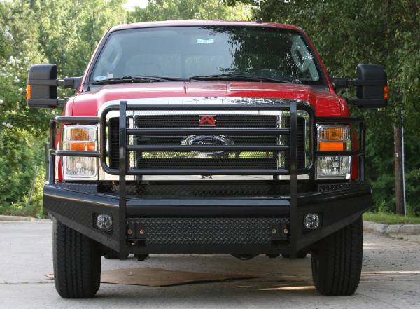 Fab Fours Bumpers & Off-Road Armor | 1350 Offroad - Fab Fours Black Steel Front Ranch Bumper, Black Powder Coat, with Full Grill Guard - FS08-S1960-1 - Image 1