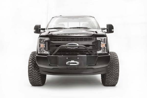Fab Fours Bumpers & Off-Road Armor | 1350 Offroad - Fab Fours Large Frame Winch Mount, Large Frame Black Powder Coat - FS17-N4160-1 - Image 1