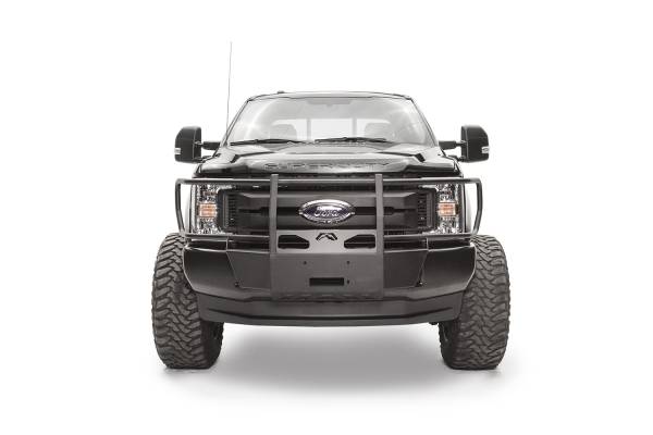 Fab Fours Bumpers & Off-Road Armor | 1350 Offroad - Fab Fours Winch Mount, Powder Coated, Front, with Full Grill Guard - FS17-N4170-1 - Image 1