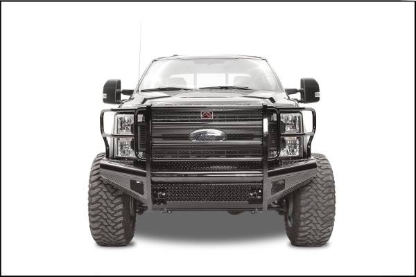 Fab Fours Bumpers & Off-Road Armor | 1350 Offroad - Fab Fours Black Steel Front Ranch Bumper, Black Powder Coat, with Full Guard, with Tow Hooks - FS17-S4160-1 - Image 1