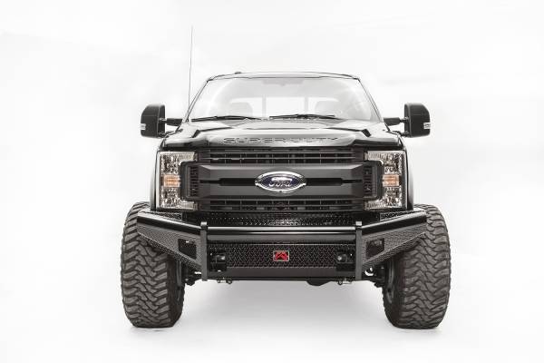 Fab Fours Bumpers & Off-Road Armor | 1350 Offroad - Fab Fours Black Steel Front Ranch Bumper, Black Powder Coat, with No Guard, with Tow Hooks - FS17-S4161-1 - Image 1