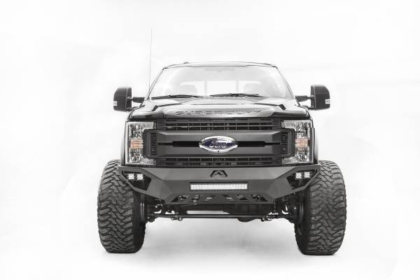 Fab Fours Bumpers & Off-Road Armor | 1350 Offroad - Fab Fours Vengeance Front Bumper, Black Powder Coat, with No Guard - FS17-V4151-1 - Image 1