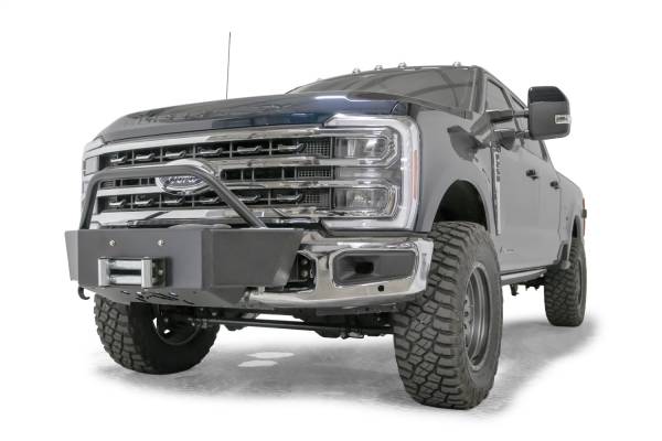 Fab Fours Bumpers & Off-Road Armor | 1350 Offroad - Fab Fours Winch Mount, with Pre-Runner Guard, Matte Black - FS23-N5960-1 - Image 1