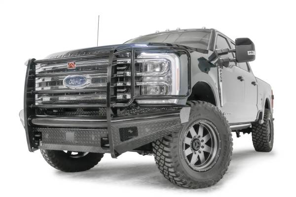 Fab Fours Bumpers & Off-Road Armor | 1350 Offroad - Fab Fours Black Steel Front Bumper, with Full Grill Guard, Gloss Black - FS23-S5960-1 - Image 1
