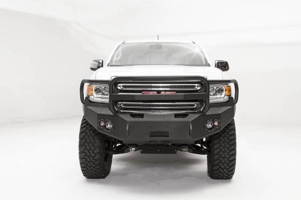 Fab Fours Bumpers & Off-Road Armor | 1350 Offroad - Fab Fours Premium Winch Front Bumper, Bare Steel, with Full Guard - GC15-H3450-B - Image 1