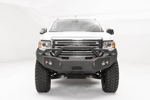Fab Fours Bumpers & Off-Road Armor | 1350 Offroad - Fab Fours Premium Winch Front Bumper, Black Powder Coat, with Pre-Runner Guard - GC15-H3452-1 - Image 1