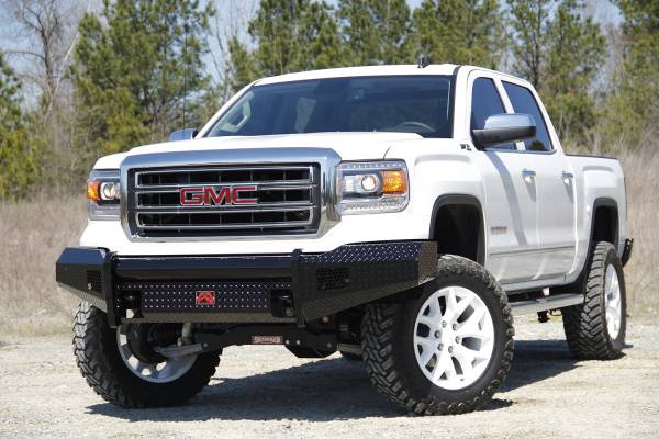 Fab Fours Bumpers & Off-Road Armor | 1350 Offroad - Fab Fours Black Steel Front Ranch Bumper, Black Powder Coat, without Full Grill Guard - GM07-K2161-1 - Image 1