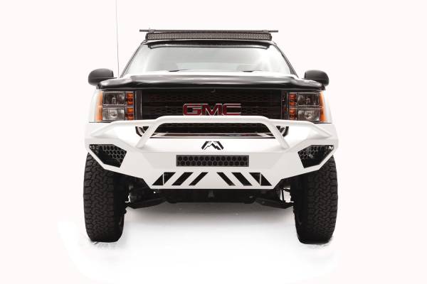 Fab Fours Bumpers & Off-Road Armor | 1350 Offroad - Fab Fours Vengeance Front Bumper, Bare Steel, with Pre-Runner Grill Guard - GM11-V2852-B - Image 1