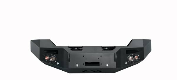 Fab Fours Bumpers & Off-Road Armor | 1350 Offroad - Fab Fours Premium Winch Front Bumper, Bare Steel, without Grill Guard, with Sensors - GM14-C3151-B - Image 1