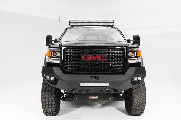 Fab Fours Bumpers & Off-Road Armor | 1350 Offroad - Fab Fours Vengeance Front Bumper, Bare Steel, Sensor Bumper, No Guard - GM15-V3151-B - Image 1