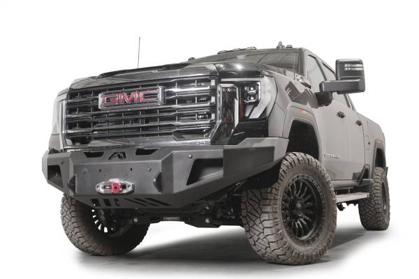 Fab Fours Bumpers & Off-Road Armor | 1350 Offroad - Fab Fours Premium Winch Front Bumper, with No Guard, Bare Steel, with Sensor - GM24-A6251-B - Image 1
