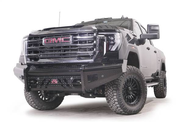 Fab Fours Bumpers & Off-Road Armor | 1350 Offroad - Fab Fours Black Steel Front Bumper, with No Guard, with Sensor - GM24-S6261-1 - Image 1