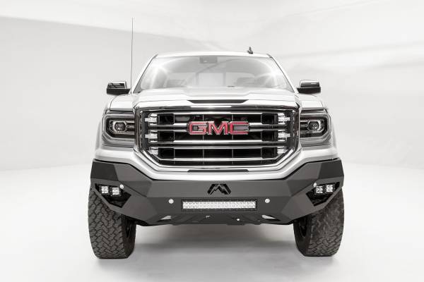 Fab Fours Bumpers & Off-Road Armor | 1350 Offroad - Fab Fours Vengeance Front Bumper, Black Powder Coat, No Guard - GS16-D3951-1 - Image 1