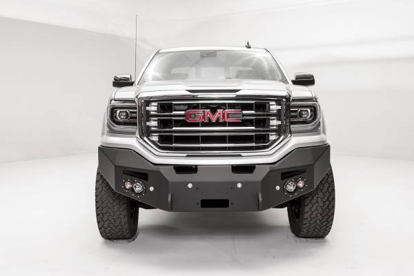 Fab Fours Bumpers & Off-Road Armor | 1350 Offroad - Fab Fours Premium Winch Front Bumper, Bare Steel, with No Guard, with Sensors - GS16-F3951-B - Image 1