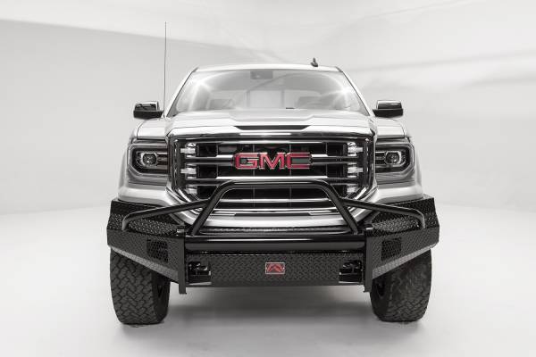 Fab Fours Bumpers & Off-Road Armor | 1350 Offroad - Fab Fours Black Steel Front Bumper, Black Powder Coat, with Pre-Runner Guard - GS16-K3962-1 - Image 1