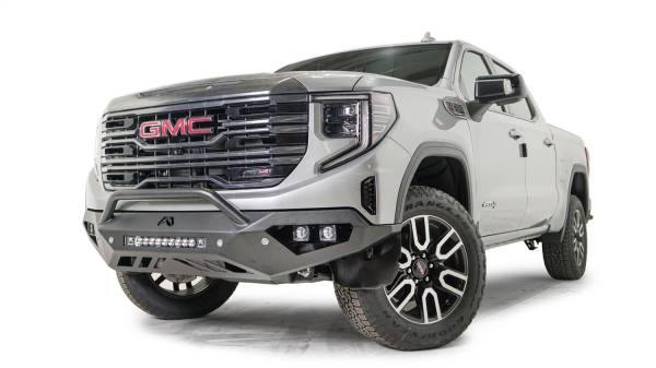 Fab Fours Bumpers & Off-Road Armor | 1350 Offroad - Fab Fours Vengeance Front Bumper, Bare Steel, with Pre-Runner Guard, with Sensors - GS23-D5852-B - Image 1
