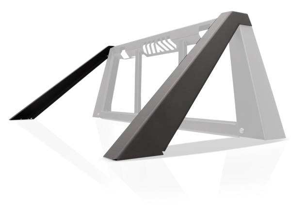 Fab Fours Bumpers & Off-Road Armor | 1350 Offroad - Fab Fours Headache Rack Modifier, Black Powder Coat, for PN[HR2010-1, HR2010-B] - HRM03-1 - Image 1