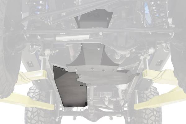 Fab Fours Bumpers & Off-Road Armor | 1350 Offroad - Fab Fours Gas Tank Skid Plate, Bare Steel - JK3030-B - Image 1