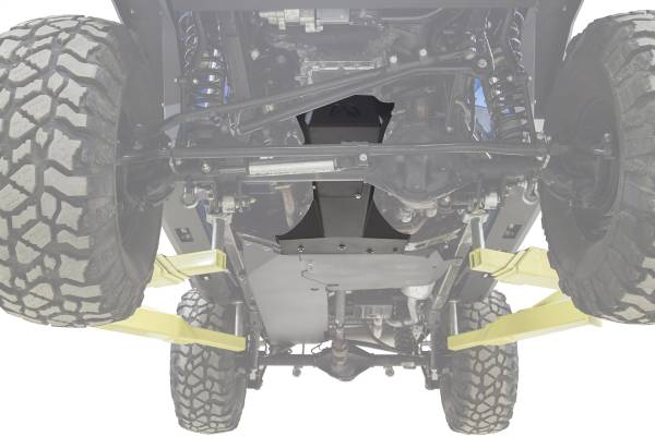 Fab Fours Bumpers & Off-Road Armor | 1350 Offroad - Fab Fours Transmission & Oil Pan Skid Plate, Bare Steel - JK3032-B - Image 1
