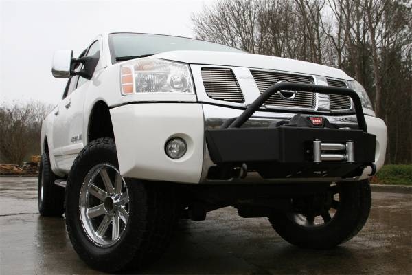 Fab Fours Bumpers & Off-Road Armor | 1350 Offroad - Fab Fours Winch Mount, Black Powder Coat - NT04-N1750-1 - Image 1