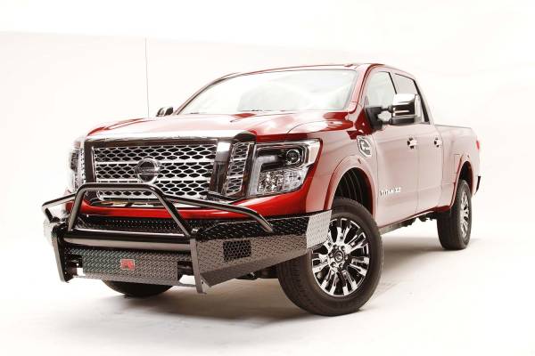 Fab Fours Bumpers & Off-Road Armor | 1350 Offroad - Fab Fours Black Steel Front Bumper, Black Powder Coat, with Pre-Runner Guard, with Tow Hook - NT16-K3762-1 - Image 1