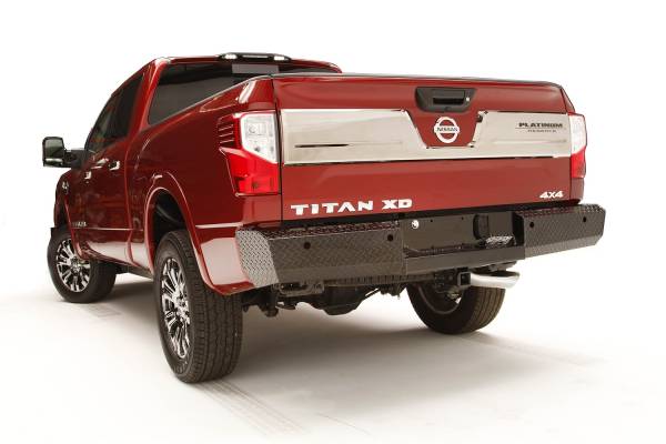 Fab Fours Bumpers & Off-Road Armor | 1350 Offroad - Fab Fours Black Steel Ranch Rear Bumper, Black Powder Coat - NT16-T3750-1 - Image 1