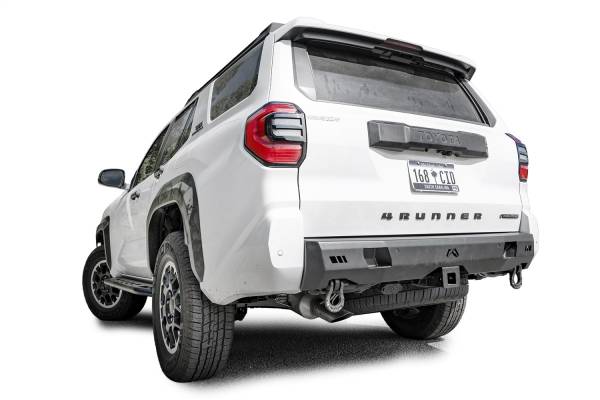 Fab Fours Bumpers & Off-Road Armor | 1350 Offroad - Fab Fours Premium Rear Sensor Bumper, 3/16-in Steel, 2 Stage Matte Black Powder Coat with Epoxy Primer - T425-Y6851-1 - Image 1