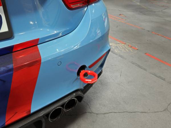 aFe Power Performance Parts & Installation | 1350 Offroad - aFe CONTROL Rear Tow Hook Red BMW F-Chassis 2/3/4/M - 450-502002-R - Image 1