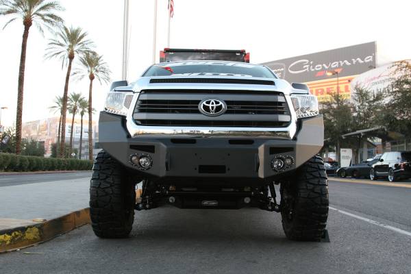 Fab Fours Bumpers & Off-Road Armor | 1350 Offroad - Fab Fours Premium Winch Front Bumper, Black Powder Coat, without Grill Guard, D-Ring Mounts - TT14-H2851-1 - Image 1