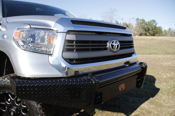 Fab Fours Bumpers & Off-Road Armor | 1350 Offroad - Fab Fours Black Steel Front Bumper, Black Powder Coat, without Grill Guard, with Tow Hooks - TT14-K2861-1 - Image 1