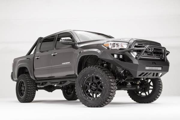 Fab Fours Bumpers & Off-Road Armor | 1350 Offroad - Fab Fours Vengeance Front Bumper, Black Powder Coat, Pre-Runner Guard - TT16-D3652-1 - Image 1