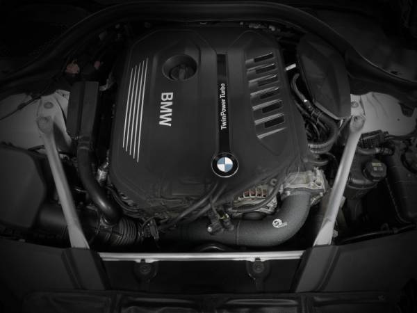aFe Power Performance Parts & Installation | 1350 Offroad - aFe BladeRunner 3-in Aluminum Hot Charge Pipe Black BMW 540i (G30/G31/G38) 17-23 L6-3.0L (t) B58 - 46-20548-B - Image 1