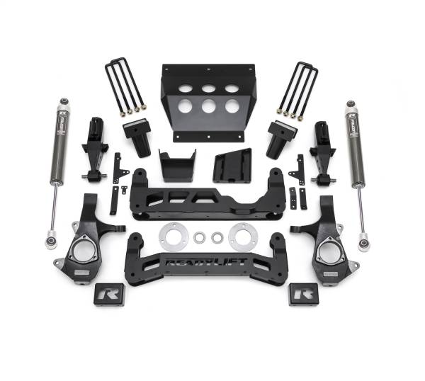 ReadyLIFT Suspension & Leveling Kits | 1350 Offroad - ReadyLIFT Big Lift Kit with Shocks 7-in Lift for Aluminum OE Upper Control Arms with Falcon 1.1 Monotube Shocks - 44-34700 - Image 1