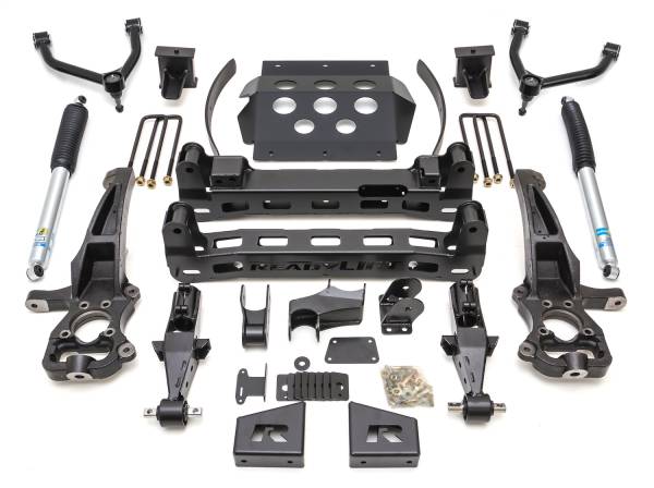 ReadyLIFT Suspension & Leveling Kits | 1350 Offroad - ReadyLIFT Big Lift Kit with Shocks 8-in Lift with Upper Control Arms & Rear Bilstein Shocks - 44-3985 - Image 1
