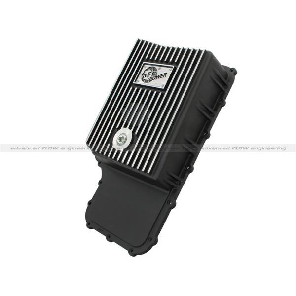aFe Power Performance Parts & Installation | 1350 Offroad - aFe Street Series Transmission Pan Black with Machined Fins - 46-70170 - Image 1