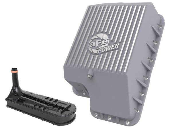 aFe Power Performance Parts & Installation | 1350 Offroad - aFe Street Series Transmission Pan Black with Machined Fins - 46-70120-1 - Image 1