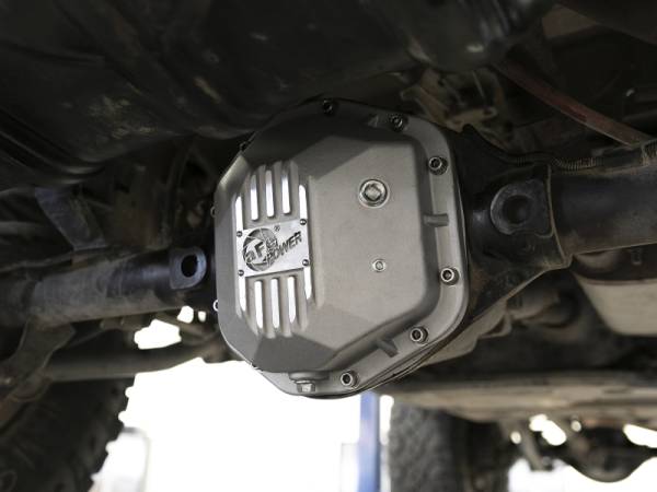 aFe Power Performance Parts & Installation | 1350 Offroad - aFe Street Series Dana 44 Rear Differential Cover Raw with Machined Fins Jeep Wrangler (TJ/JK) 97-18 - 46-71110A - Image 1